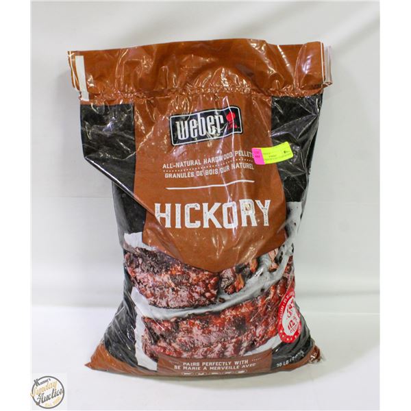 20LB WEBER HICKORY HARDWOOD PELLETS