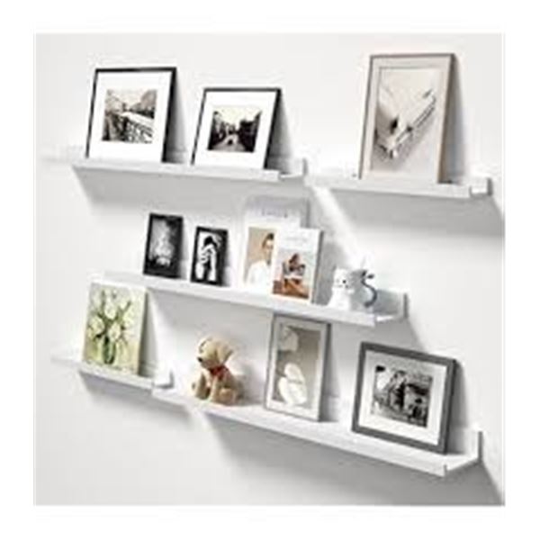 BRAND NEW LYEASW 36" WHITE FLOATING SHELVES 5 SET