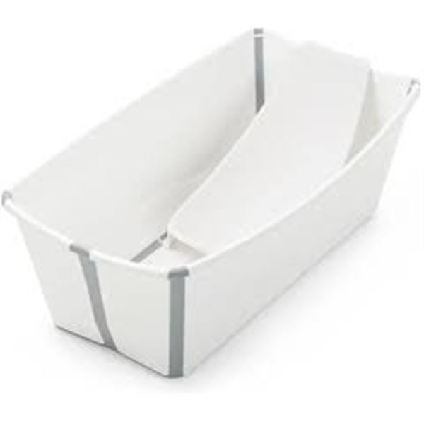 NEW W BOX STOKKE FLEXI BATH BUNDLE BATHTUB WHITE