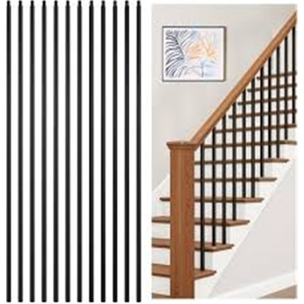 NEW W BOX 30PCS WROUGHT IRON BALUSTERS PLAIN BARS