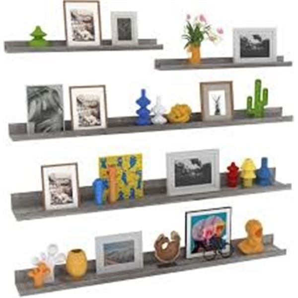 BRAND NEW LYEASW 24" FLOATING SHELVES 5PK GREY