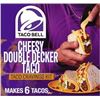 Image 1 : 10 X 401G TACO BELL CHESSY DOUBLE DECKER TACO KIT