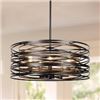 Image 1 : BRAND NEW 50CM DIAMETER DRUM CHANDELIER 5-LIGHT