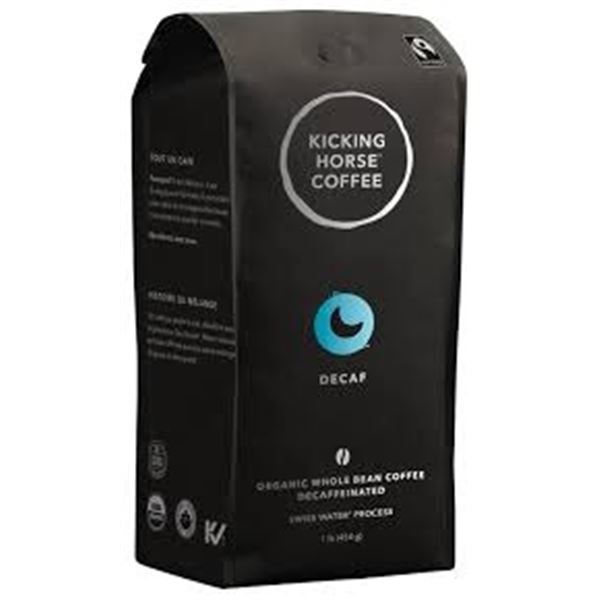 6 X 850G KICKING HORSE COFFEE DECAF