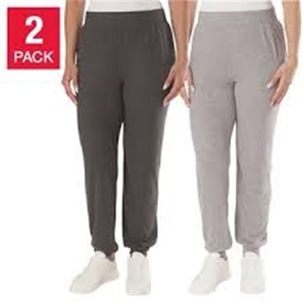 NEW LAZYPANTS 2PK WOMENS HIGH WAIST JOGGERS SMALL