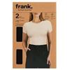 Image 1 : NEW FRANK AND OAK 2PK LADIES SMOOTHING T-SHIRT S