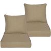 Image 1 : BRAND NEW LOCALIVE 22X24" 2PK PATIO CUSHIONS TOFFE