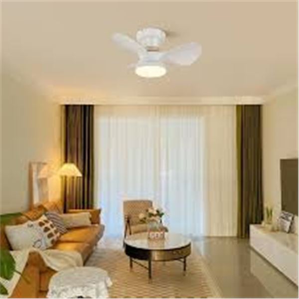 BRAND NEW BECAILYER 21.65" MINI CEILING FAN W LIGH