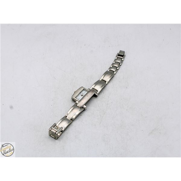 VINTAGE SLIDE OUT WRIST WATCH BRACELET STAINLESS