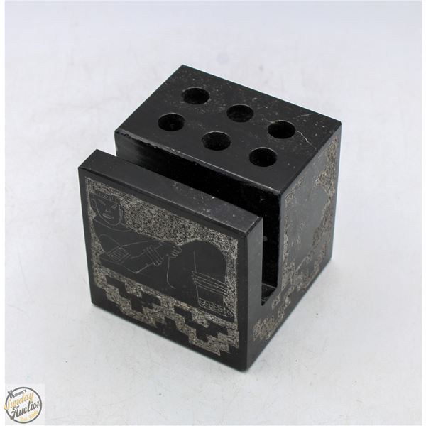 GENUINE STONE HAND CARVED PEN+STICKY NOTE