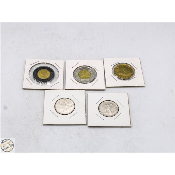 ESTATE CANADIAN COLLECTOR COINS IN SLEEVES
