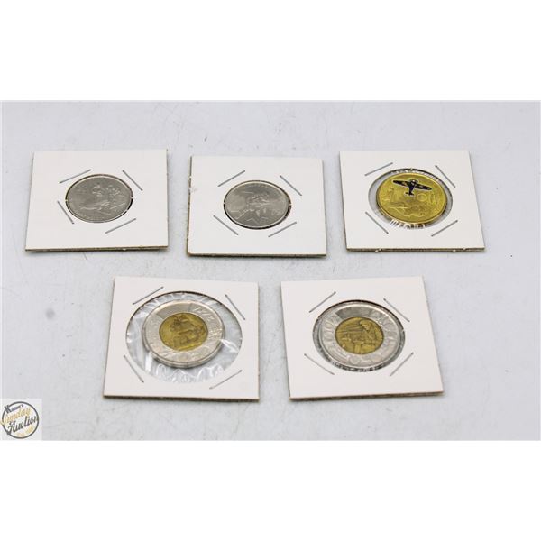 ESTATE CANADIAN COLLECTOR COINS IN SLEEVES