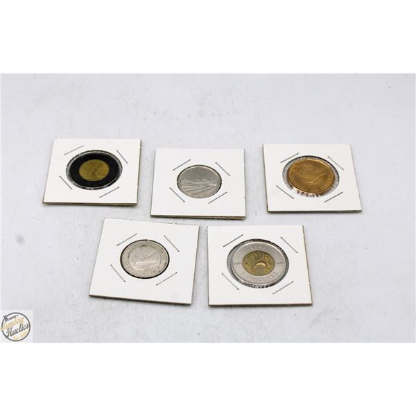 ESTATE CANADIAN COLLECTOR COINS IN SLEEVES