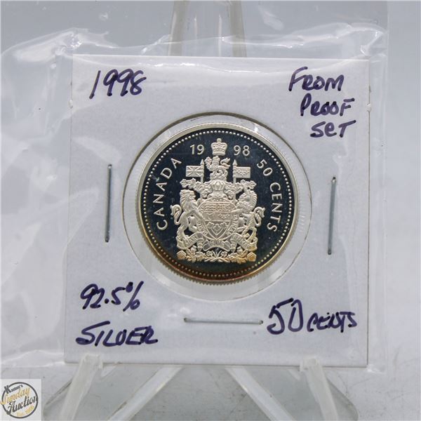 1998 92.5% SILVER 50 CENTS FROM PROOF SET