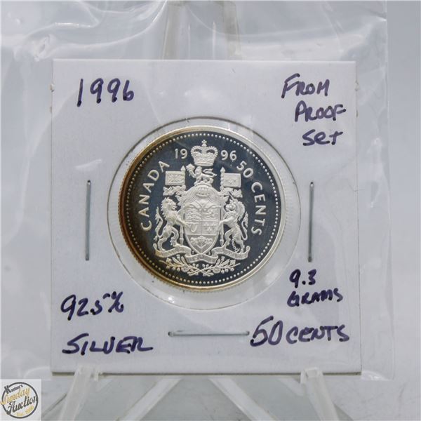 1996 92.5% SILVER 50 CENTS FROM PROOF SET