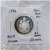 Image 1 : 1996 92.5% SILVER 50 CENTS FROM PROOF SET