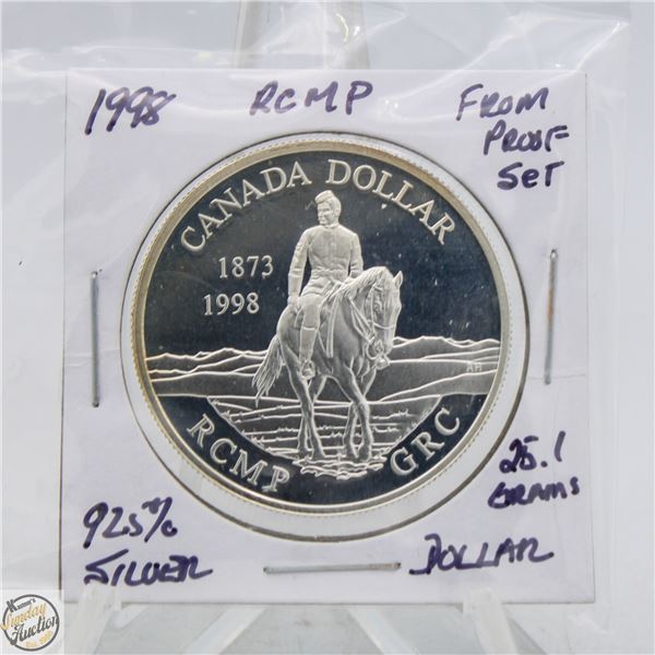 1998 92.5% SILVER RCMP DOLLAR FROM PROOF SET
