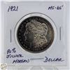 Image 1 : 1921 90% SILVER MORGAN DOLLAR