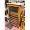 Image 1 : VINTAGE WOOD CABINET 52" X 18" X 29"