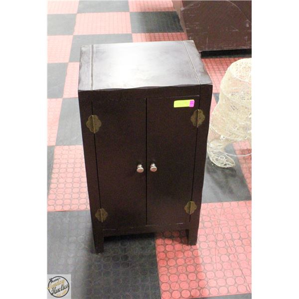 SOLID WOOD OCCASIONAL CABINET WITH 2 DOORS
