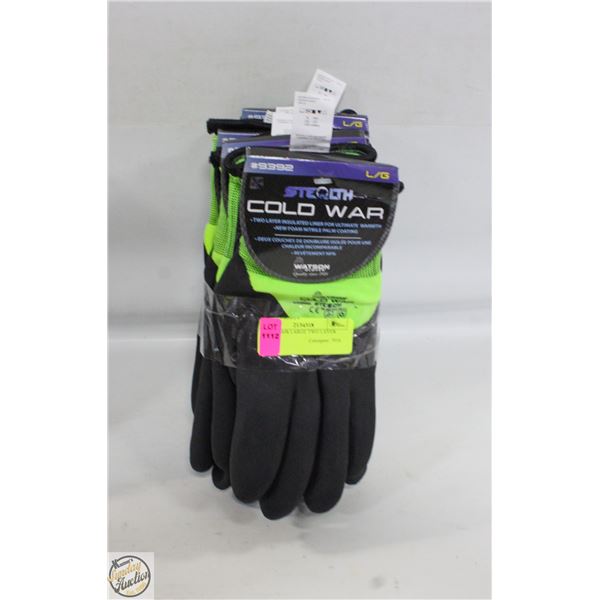 NEW 4 PAIRS LARGE TWO LAYER