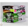 Image 1 : 2 NEW ENERGIZER HEAD LIGHT 250 & 350 LUMENS