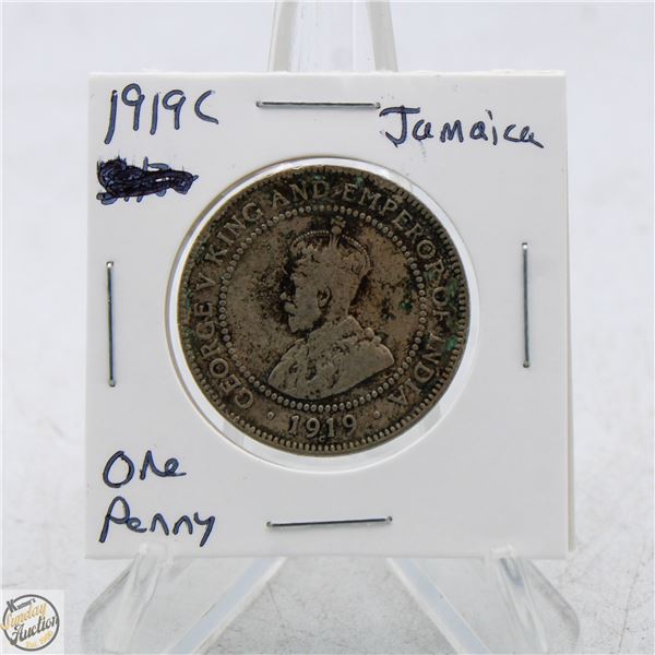 1919C GREAT BRITAIN JAMAICA ONE PENNY COIN