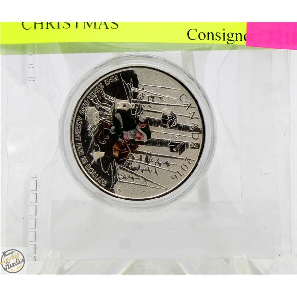 SILVER 99.99 PURE $25 COINS 8G CHRISTMAS