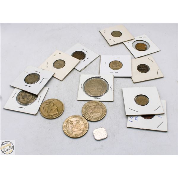 LOT OF 15 VARIOUS OLD PHILIPPINES COINS