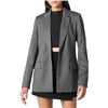 Image 1 : NEW THE DROP WOMENS BLAKE BLAZER CHARCOAL L