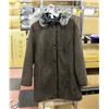 Image 1 : LADIES L BROWN FUR LINED(ACRYLIC) 3/4 LENGTH