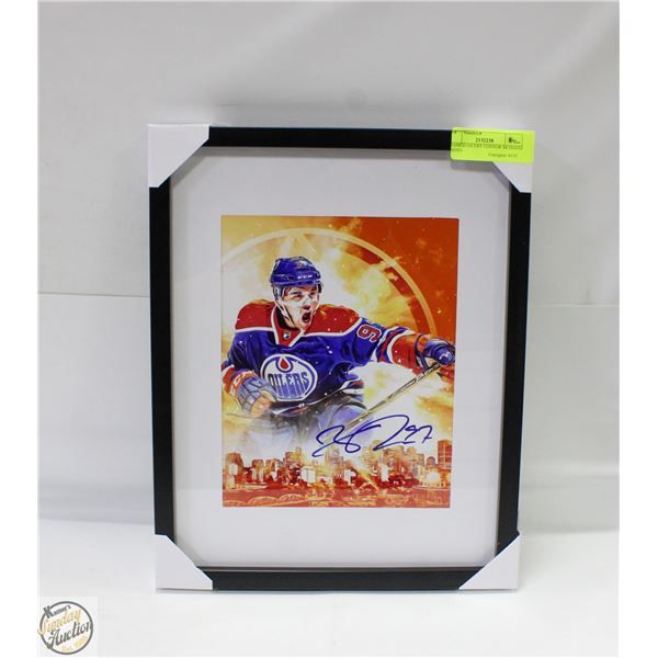 FRAMED OILERS' CONNOR MCDAVID PHOTO