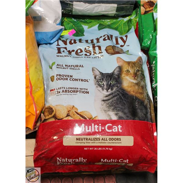 26LBS NATURALLY FRESH WALNUT SHELL CAT LITTER