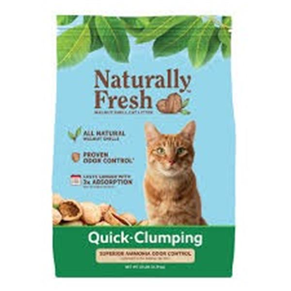 26LBS NATURALLY FRESH WALNUT SHELL CAT LITTER