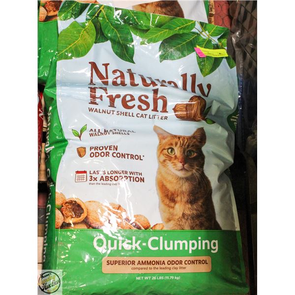 26LBS NATURALLY FRESH WALNUT SHELL CAT LITTER