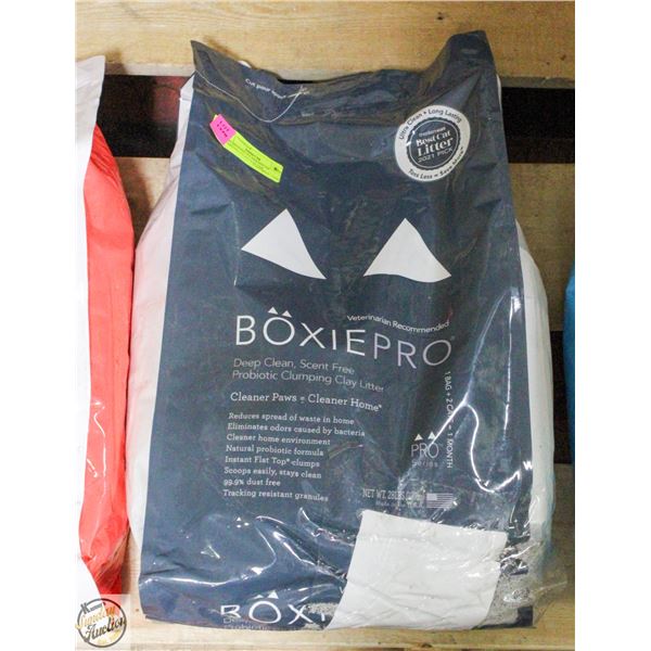 28LBS BOXIECAT PREMIUM CLUMPING CLAY LITTER