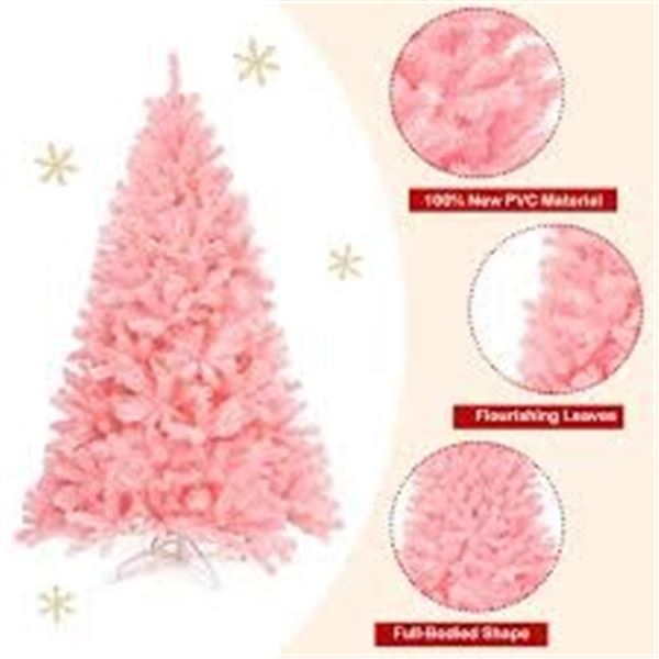 BRAND NEW J&L IMPORTERS 6FT PINK CHRISTMAS TREE