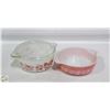 Image 1 : VINTAGE 2 PYREX CASSEROLE DISHES
