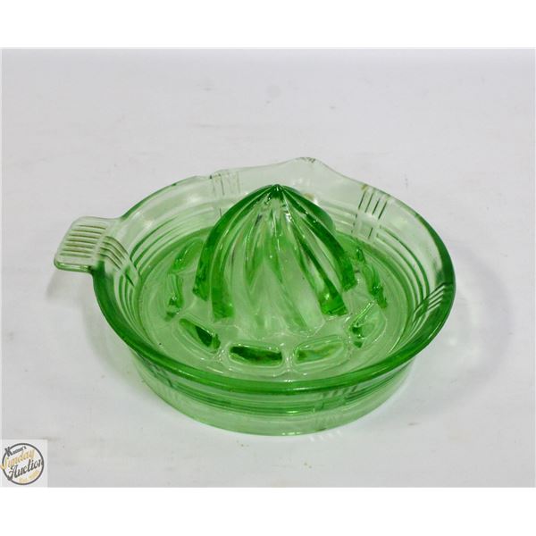 VINTAGE URANIUM GREEN GLASS