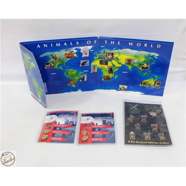 LOT OF PINS 1986 WWF CALGARY  SUN