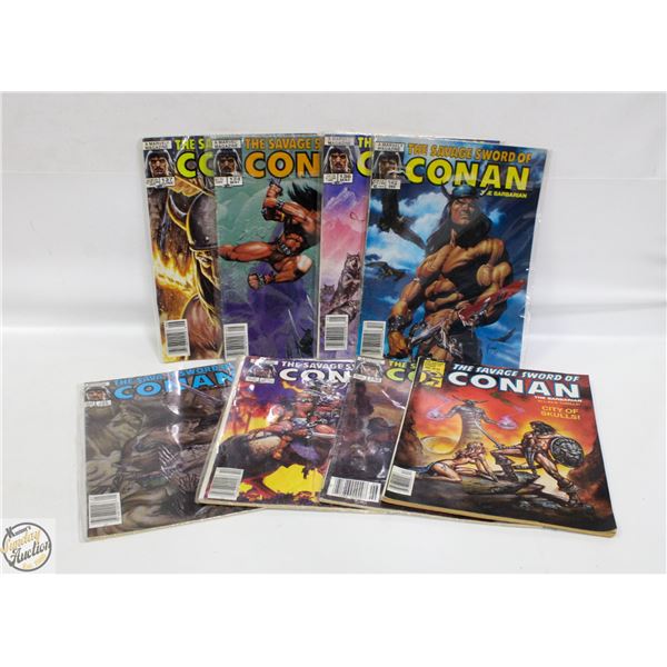 VINTAGE (X8) 1980'S CONAN MARVEL