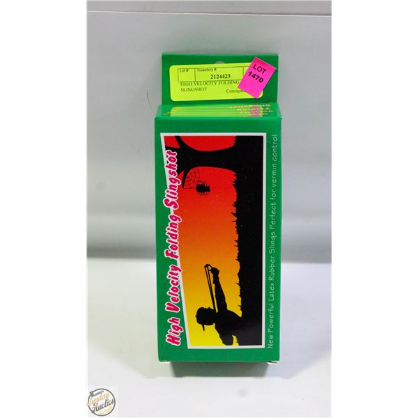 HIGH VELOCITY FOLDING SLINGSHOT