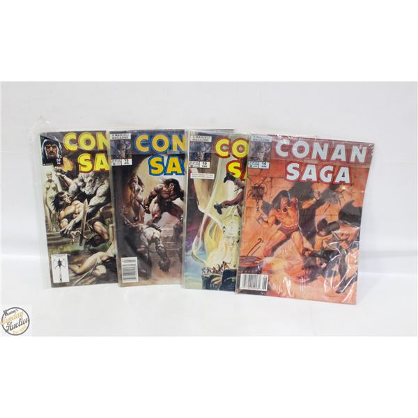 VINTAGE (X4) 1980'S CONAN SAGA