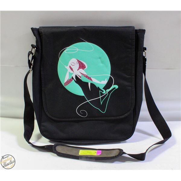 NEW MARVELS SPIDER GWEN SIDE SHOULDER BAG 16"X15"