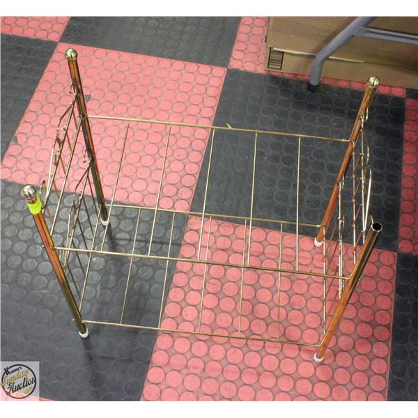 VINTAGE DOLL BRASS STYLE BUNKBED