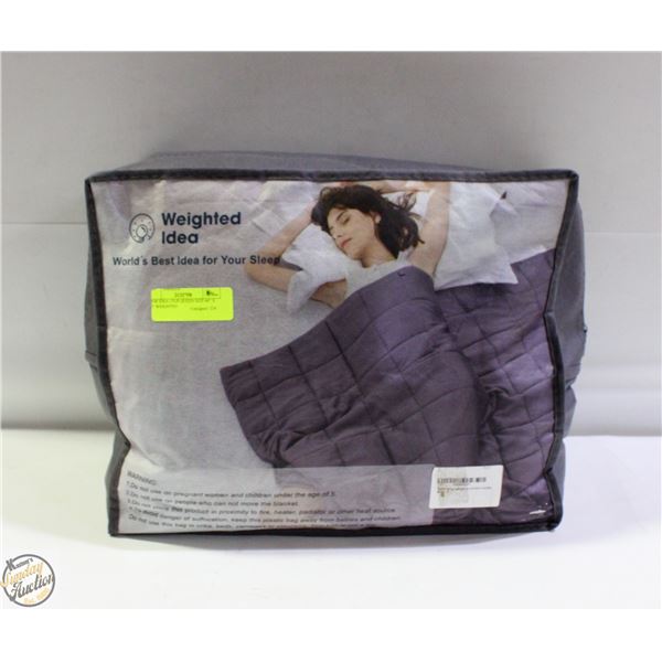NEW IDEA 15LB QUEEN SIZE 60" X 80" WEIGHTED
