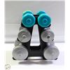 Image 1 : DUMBBELL WEIGHT SET 2.5LB-5LB ON STAND