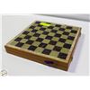 Image 1 : VINTAGE CHESS SET W/ MARBLE BOARD & HANDCARVED