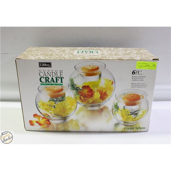 CUSTOM CANDLE CRAFT SET. NEW IN BOX