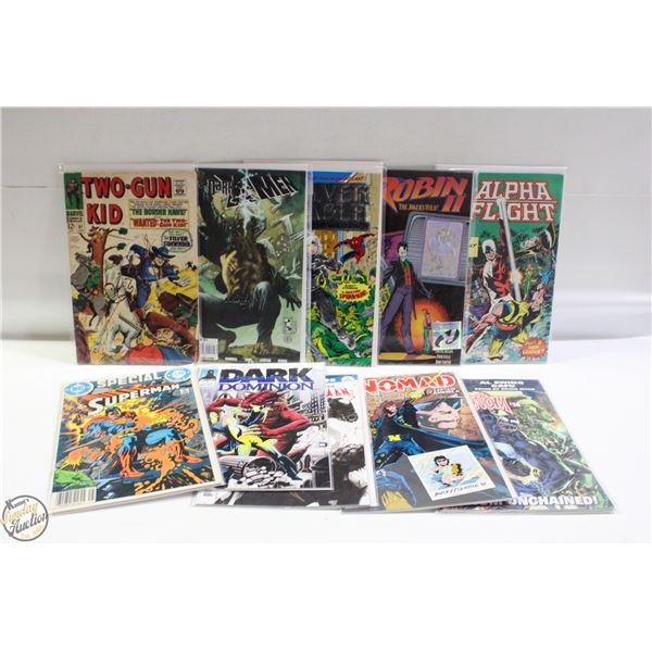 LOT OF 10 COLLECTOR COMICS